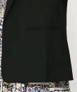 (W)スカルプテッド ストレッチ ルーシュスリーブ ブレザー