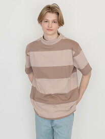 【SALE／54%OFF】Levi's モックネックTシャツ FAWN WIDE STRIPE リーバイス トップス カットソー・Tシャツ【送料無料】