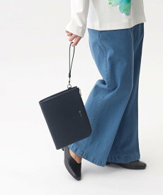 【SALE／30%OFF】tk.TAKEO KIKUCHI サフィアーノPVCクラッチバッグ ティーケータケオキクチ バッグ クラッチバッグ ブラック ブルー【送料無料】