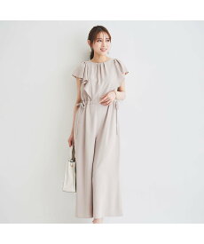 【SALE／10%OFF】LAISSE PASSE サイドリボンオールインワン レッセパッセ ワンピース・ドレス ワンピース ベージュ ブラック グリーン【送料無料】