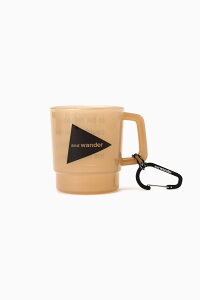 and wander and wander logo PP mug �A���h�����_�[ �X�|�[�c�E�A�E�g�h�A�p�i �A�E�g�h�A�E���W���[�E�L�����v�p�i �I�����W �u���b�N �C�G���[ �x�[�W�� �z���C�g �p�[�v�� �u���[