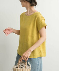 【SALE／40%OFF】URBAN RESEARCH DOORS リネンバックタックブラウス アーバンリサーチドアーズ トップス シャツ・ブラウス イエロー ネイビー ホワイト【送料無料】