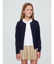 GAP (K)ユニフォーム カーディガンセーター (キッズ) ギャップ トップス カーディガン ホワイト ネイビー【送料無料】