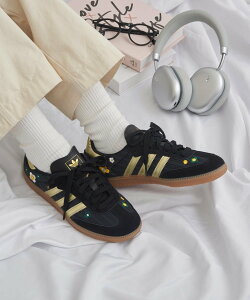 adidas adidas/SAMBA OG W �t�����[�h�J2 �A�f�B�_�X �X�j�[�J�[ �J�Z�b�g�`���[�g �V���[�Y�E�C �X�j�[�J�[ �u���b�N ���b�h�y���������z
