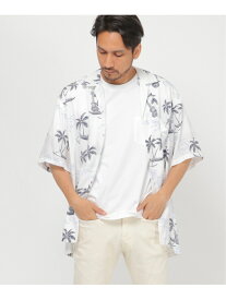 【SALE／30%OFF】ikka TWO PALMS/トゥーパームス HAWAIIANシャツ A イッカ トップス シャツ・ブラウス ホワイト ベージュ【送料無料】