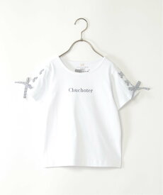 【SALE／5%OFF】ikka 袖ギンガムレースアップTシャツ(120~160cm) イッカ トップス カットソー・Tシャツ グリーン ホワイト