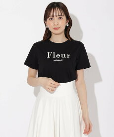 WILLSELECTION Fleur刺繍Tシャツ ウィルセレクション トップス カットソー・Tシャツ ホワイト ブラック【送料無料】