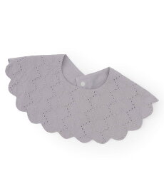 【SALE／30%OFF】petit main 【防水】スカラップスタイ ナルミヤオンライン マタニティウェア・ベビー用品 スタイ・よだれかけ ピンク グレー ホワイト