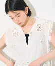 インド カットワークレース ベスト