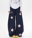 MEMECLE/(W)【 MEMECLE / メメクル 】ランダムスター スウェットパンツ ドローコード