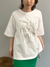 【SALE／33%OFF】Jena espace merveilleux ボタニカルプリントカットソー ジェナエスパスメルヴェイユ トップス カットソー・Tシャツ ホワイト グレー