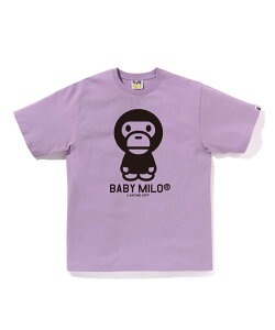 A BATHING APE BICOLOR BABY MILO TEE A xCVO GCv gbvX Jbg\[ETVc zCg O[ p[v ubNyz