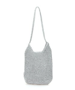 �ySALE�^10%OFF�zSwaraj Swaraj/MACRAME METALIC BAG �X�����[�W �o�b�O �n���h�o�b�O �u���b�N �S�[���h �V���o�[ �u���[�y���������z