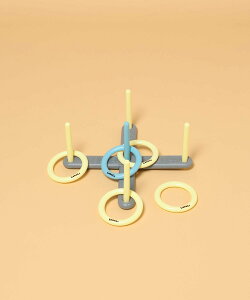 LAKOLE 【らこれキッズ】輪投げセット ラコレ インテリア・生活雑貨 おもちゃ・ゲーム・フィギュア ブルー