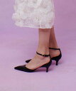 LOULOU WILLOUGHBY 【LOULOU WILLOUGHBY】ポインテッドアンクルパンプス アルアバイル シューズ・靴 パンプス ブラッ…