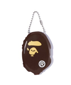 A BATHING APE APE HEAD COIN CASE �A �x�C�V���O �G�C�v ���z�E�|�[�`�E�P�[�X �R�C���P�[�X�E���K����E�D���� �u���E��