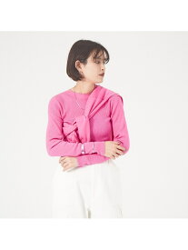 【SALE／55%OFF】Rouge vif la cle 【アンサンブル対応】SI混リブニット ルージュ・ヴィフ ラクレ トップス ニット ピンク ホワイト ブラック【送料無料】