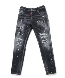 【SALE／60%OFF】DSQUARED2 BLACK DIAMOND & STUDS WASH SKATER JEANS ディースクエアード パンツ ジーンズ・デニムパンツ ブラック【送料無料】