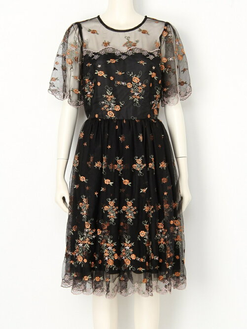 Lily Brown レトロフラワーレースワンピース Rakuten Fashion 楽天ファッション 旧楽天ブランドアベニュー M
