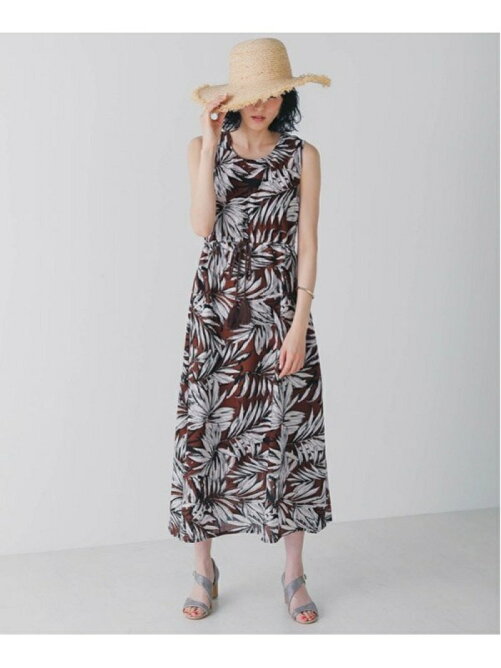 Bou Jeloud パネル柄 リゾート柄ノースリーブリゾートマキシワンピース Rakuten Fashion 楽天ファッション 旧楽天ブランドアベニュー At3067