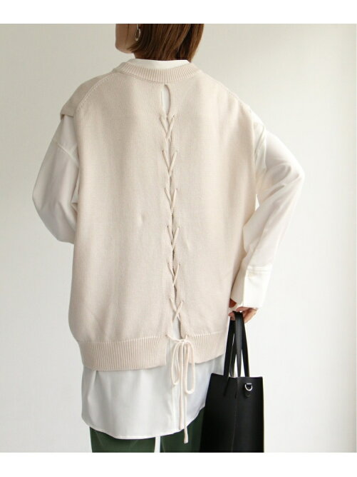 Notch バックレースアップニットベスト Rakuten Fashion 楽天ファッション 旧楽天ブランドアベニュー Cg5067