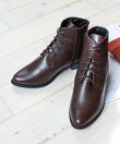 4cmヒール レースアップブーツ ☆9001