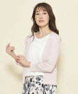 【洗える/日本製/ラメ】Vネックリブカーディガン
