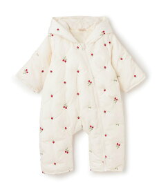 petit main 【GIRLS】モチーフキルトジャンプスーツ ナルミヤオンライン マタニティウェア・ベビー用品 ロンパース・カバーオール ホワイト ピンク【送料無料】