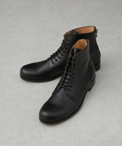 NANO universe PADRONE THE STANDARD LINE/ �ʒ� BACK ZIP LACEUP BOOTS/ �o�b�N�W�b�v���[�X�A�b�v�u�[�c �i�m���j�o�[�X �V���[�Y�E�C �u�[�c �u���b�N�y���������z