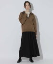 バイカラースキッパーニットプルオーバー