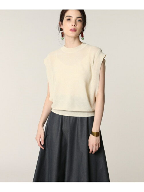 Ef De L Size 大きいサイズ ノースリーブデザインニット Maglie Par Ef De Rakuten Fashion 楽天ファッション 旧楽天ブランドアベニュー Ax8068