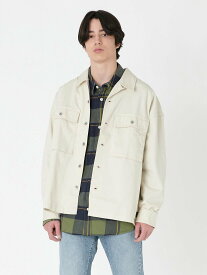 【SALE／20%OFF】Levi's メカニック オーバーシャツ ホワイト OATMEAL リーバイス トップス スウェット・トレーナー【送料無料】