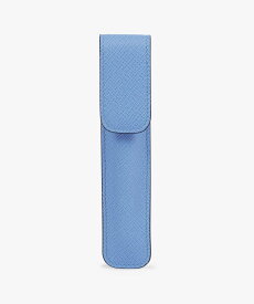 SMYTHSON Panama Pen Sleeve スマイソン 文房具 その他の文房具 ブルー【送料無料】