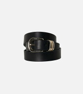 LE CIEL BLEU レザーベルト / Leather Belt ルシェルブルー ファッション雑貨 ベルト ブラック【送料無料】