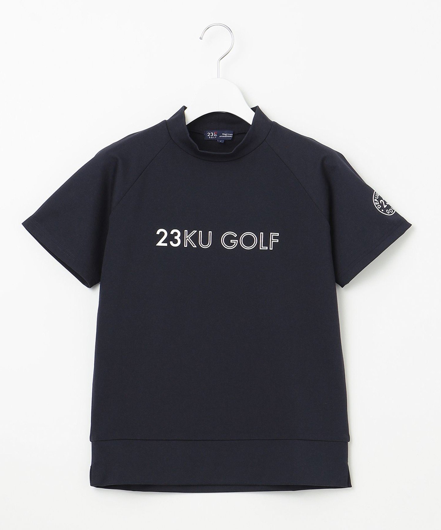 23区GOLF｜【WOMEN】ロゴ 半袖モックネックシャツ | Rakuten