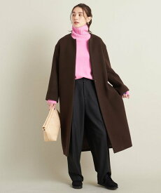 【SALE／70%OFF】BEAUTY&YOUTH UNITED ARROWS MANTECO ノーカラーベルト ロングコート 2 ユナイテッドアローズ アウトレット ジャケット・アウター その他のジャケット・アウター ブラウン ブラック【送料無料】