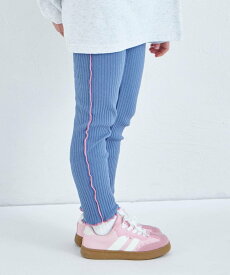 pairmanon 配色メロー 10分丈 リブレギンス ペアマノン 靴下・レッグウェア レギンス・スパッツ ブルー ホワイト ブラック ピンク ワインレッド ベージュ