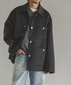 【SALE／60%OFF】NANO universe ウールリバーカバーオール ナノユニバース ジャケット・アウター その他のジャケット・アウター ベージュ カーキグリーン ネイビー【送料無料】