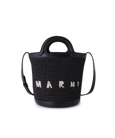 MARNI トロピカリア ミニバケットバッグ マルニ バッグ かごバッグ ブラウン ブラック【送料無料】