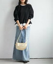 レイヤードペプラムスウェット
