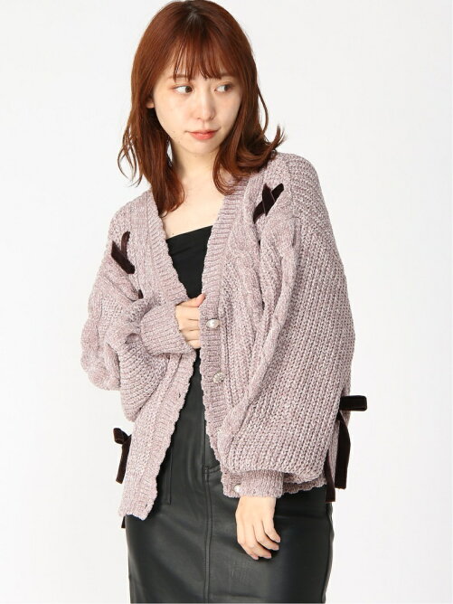 Axes Femme W ベロアモールニットカーデ Rakuten Fashion 楽天ファッション 旧楽天ブランドアベニュー Bt0070