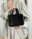 Pochi Pouch/(W)シンプルブラックメッシュポーチ