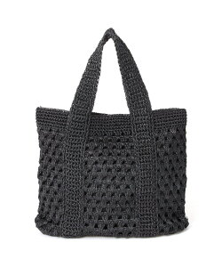 �ySALE�^10%OFF�zSwaraj Swaraj/MACRAME METALIC BAG �X�����[�W �o�b�O �g�[�g�o�b�O �u���b�N �S�[���h �V���o�[�y���������z