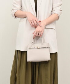 【SALE／30%OFF】INTER-CHAUSSURES SELECT 【CHRISTIAN VILLA】スモールサイズレザーハンドバッグ インターショシュール バッグ ハンドバッグ ブルー【送料無料】