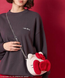 FREAK'S STORE "HELLOKITTY" もこもこポシェット チェーンバッグ/ハローキティ 25AW フリークスストア バッグ ショルダーバッグ ホワイト ブラック【送料無料】
