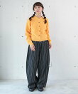 R4520 ピンストライプデニムのオームパンツ