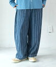 R4520 ピンストライプデニムのオームパンツ