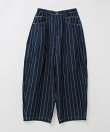 R4520 ピンストライプデニムのオームパンツ
