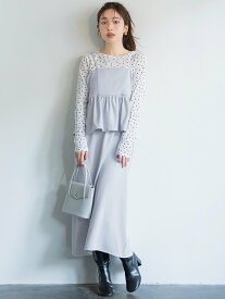 【SALE／44%OFF】coca ツイルペプラムキャミワンピース コカ ワンピース・ドレス ワンピース ブラック ブルー ベージュ ブラウン グレー