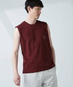 【SALE／40%OFF】NANO universe 「NJ/CLUB」 ベーシック ノースリーブ ナノユニバース トップス カットソー・Tシャツ ホワイト ブラウン ブラック